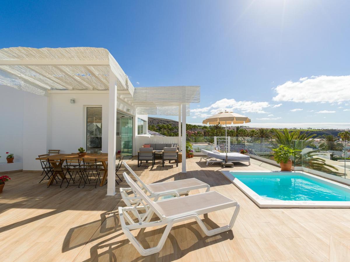 Pasitoblanco Porto Mare 7 Seaview Villa Private Heated Pool Pasito Blanco Exterior foto
